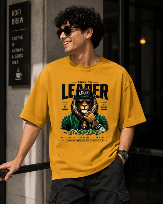 Born To Be A Leader – Unisex Oversized Classic T-Shirt