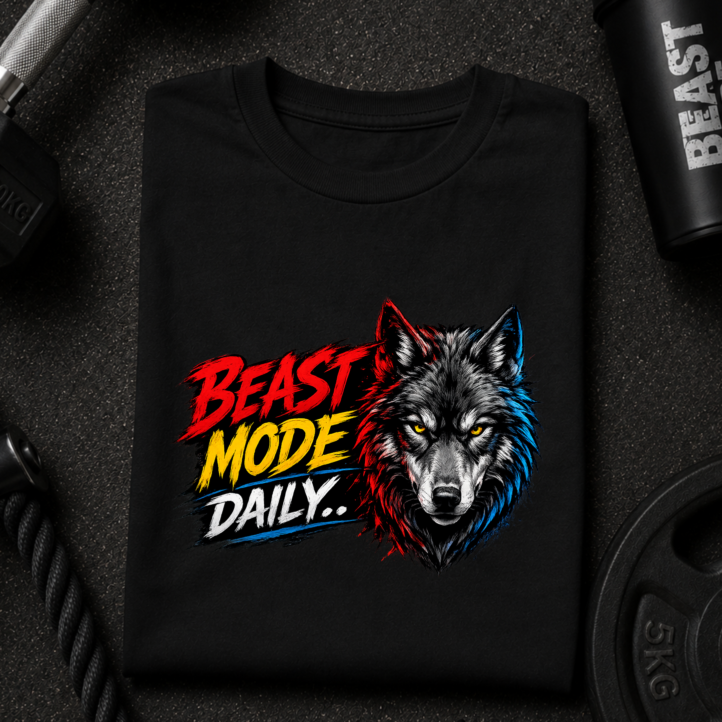 Beast Mode Daily Pure Cotton Premium Tshirt For Gym Lovers