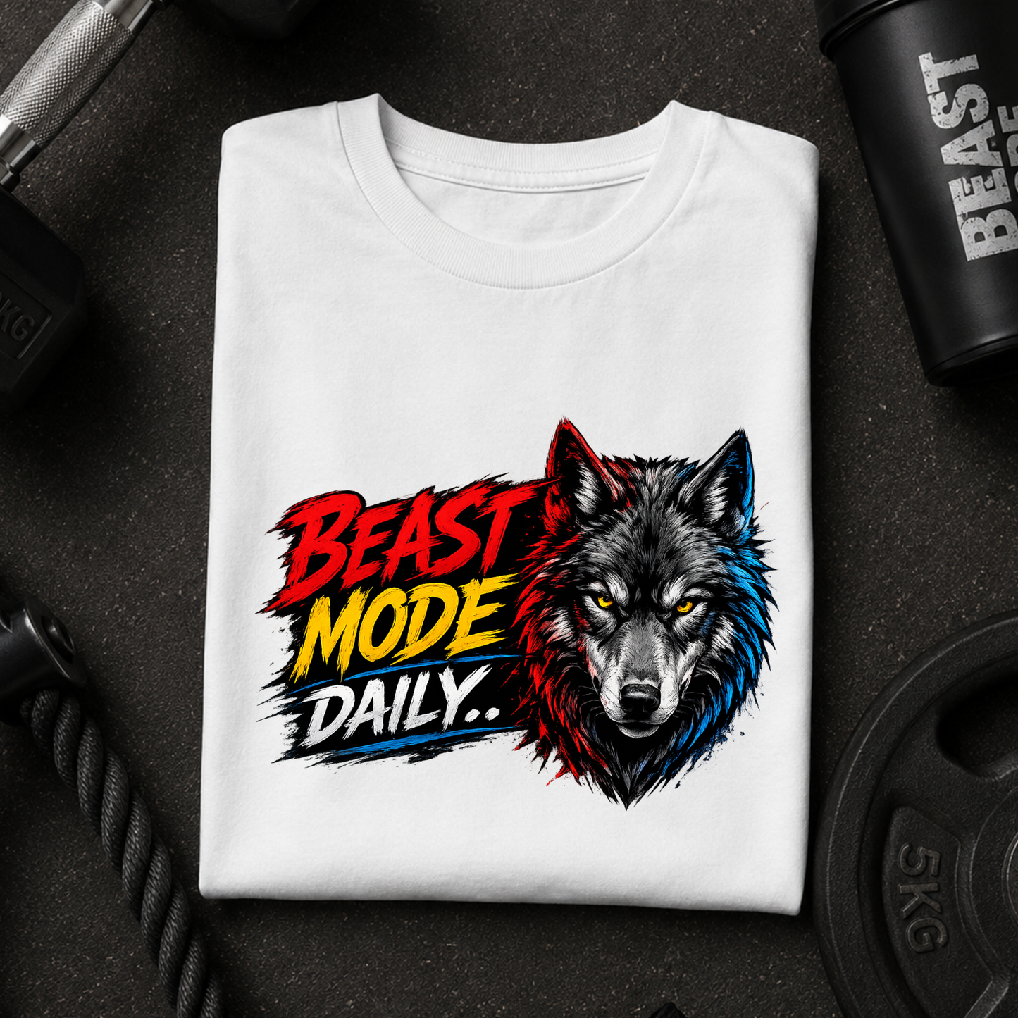 Beast Mode Daily Pure Cotton Premium Tshirt For Gym Lovers