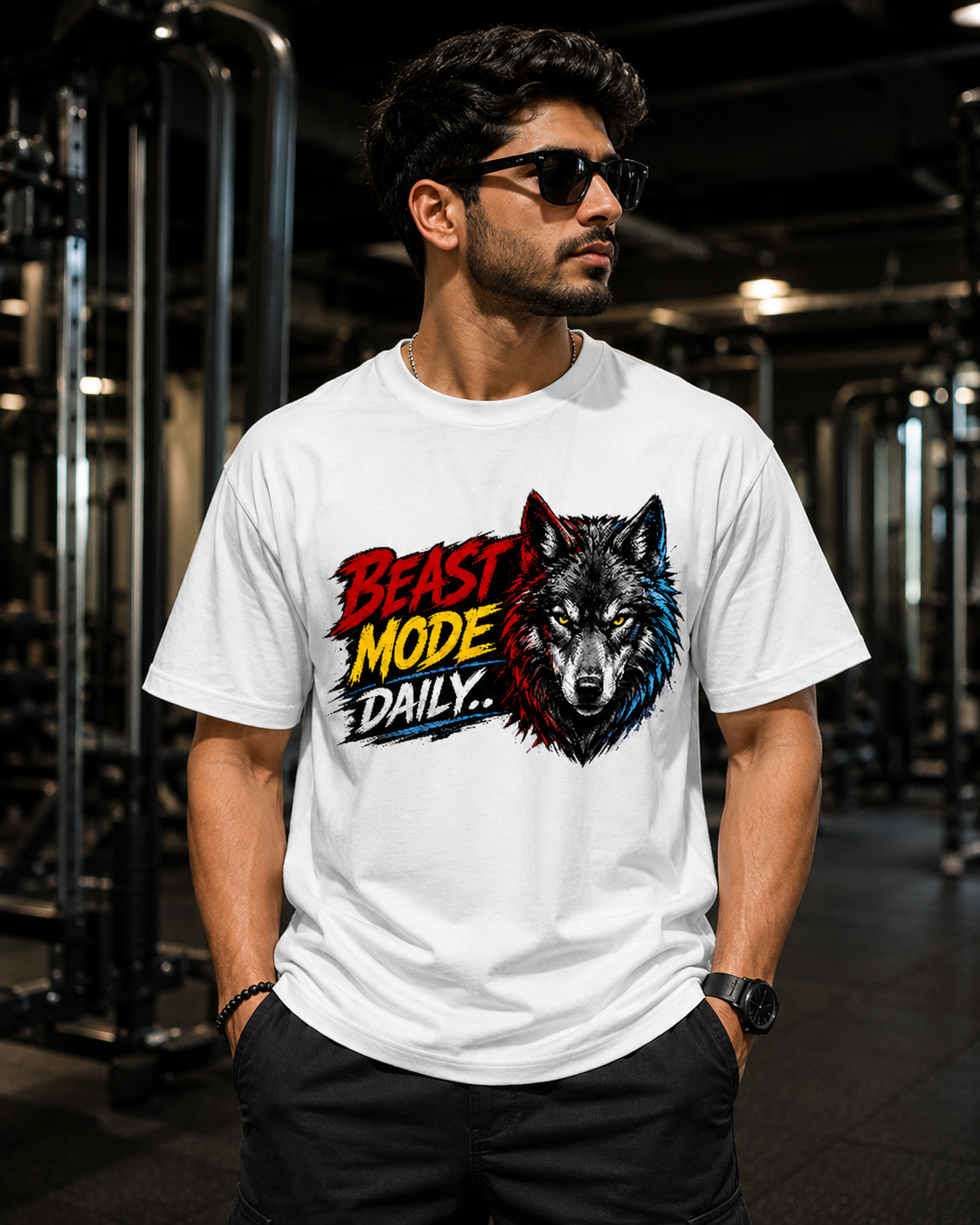 Beast Mode Daily Pure Cotton Premium Tshirt For Gym Lovers
