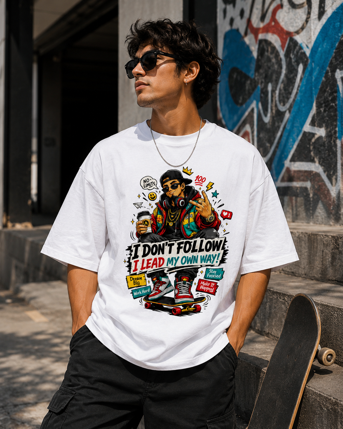 I Don't Follow, I Lead My Own Way – Unisex Oversized Classic T-Shirt