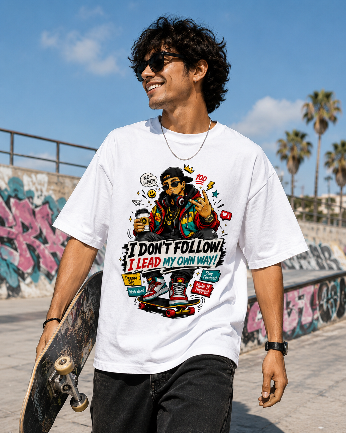 I Don't Follow, I Lead My Own Way – Unisex Oversized Classic T-Shirt