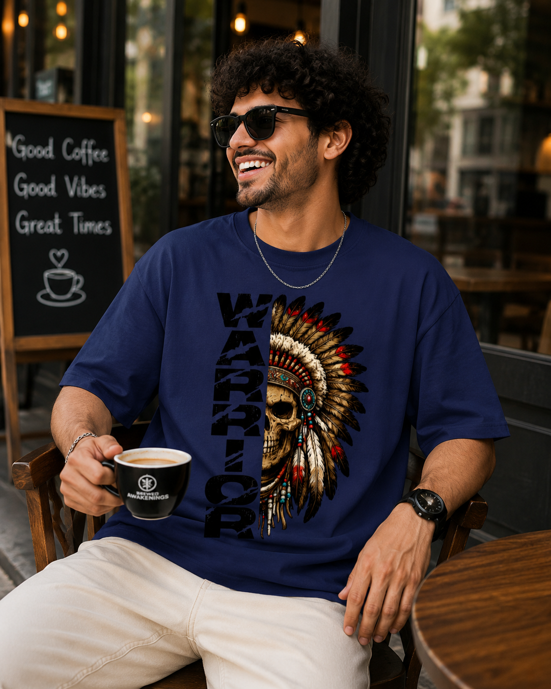 Warrior Printed – Unisex Oversized Classic T-Shirt ⚔️