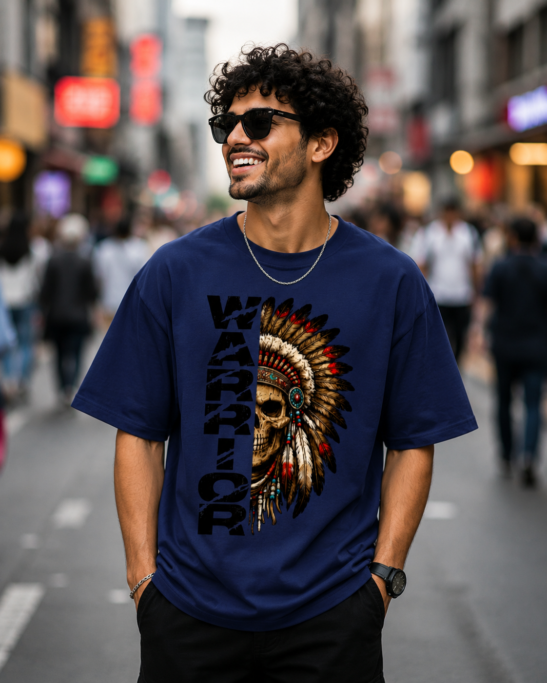 Warrior Printed – Unisex Oversized Classic T-Shirt ⚔️