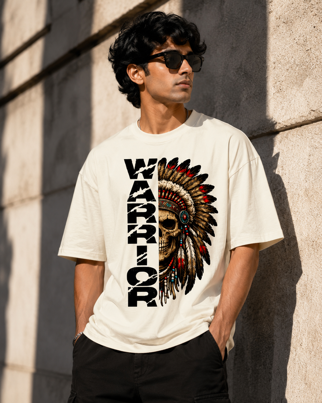 Warrior Printed – Unisex Oversized Classic T-Shirt ⚔️