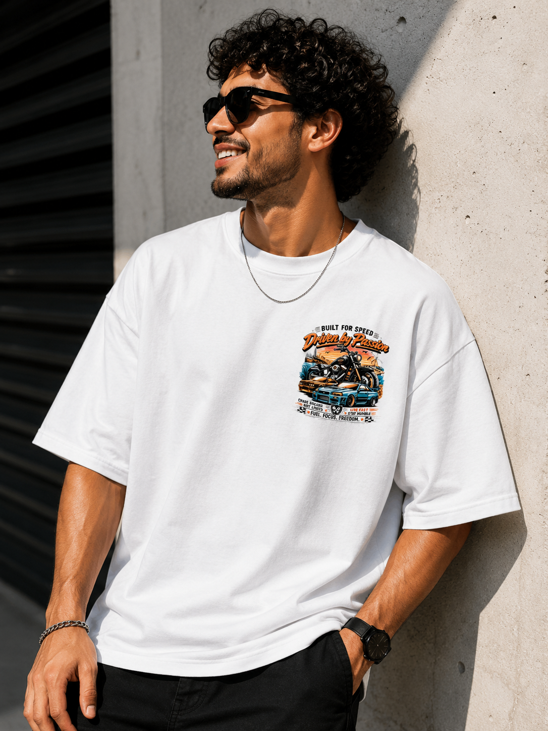 Miles Built Character Unisex Terry Oversized Tee