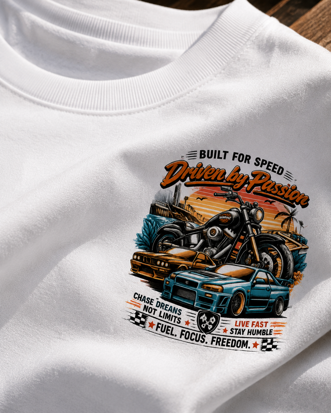 Miles Built Character Unisex Terry Oversized Tee