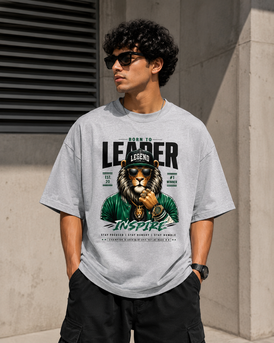 Born To Be A Leader – Unisex Oversized Classic T-Shirt