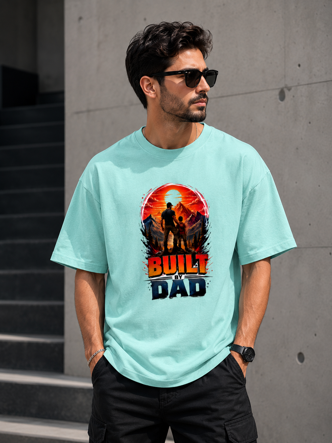 Built By Dad – Unisex Oversized Classic T-Shirt