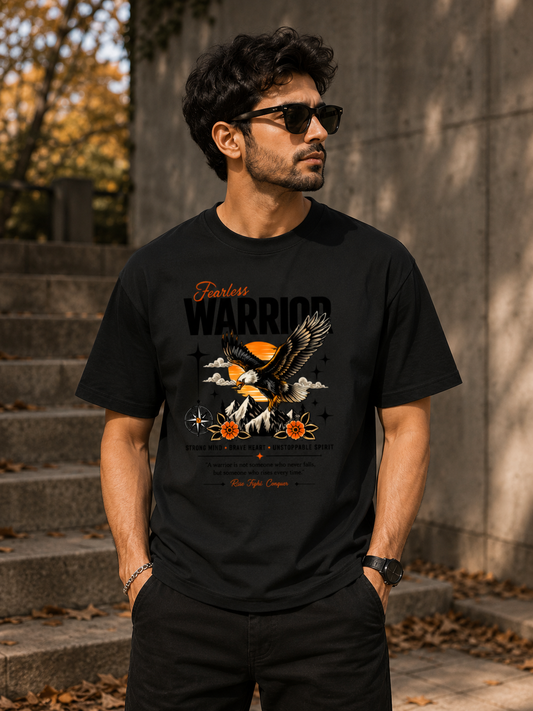Fearless Warrior | Unisex Standard Crew T-Shirt | Motivational Graphic Tee | 100% Cotton 180 GSM