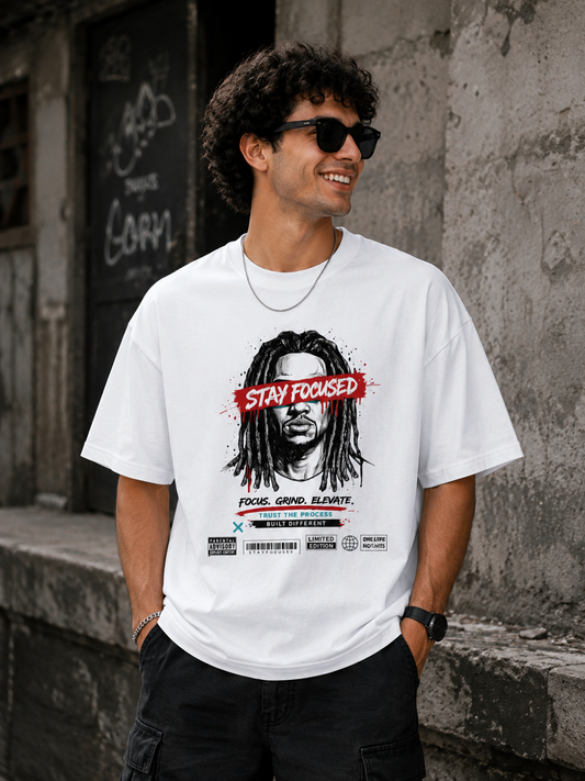 Stay Focused Unisex Oversized Classic T-Shirt