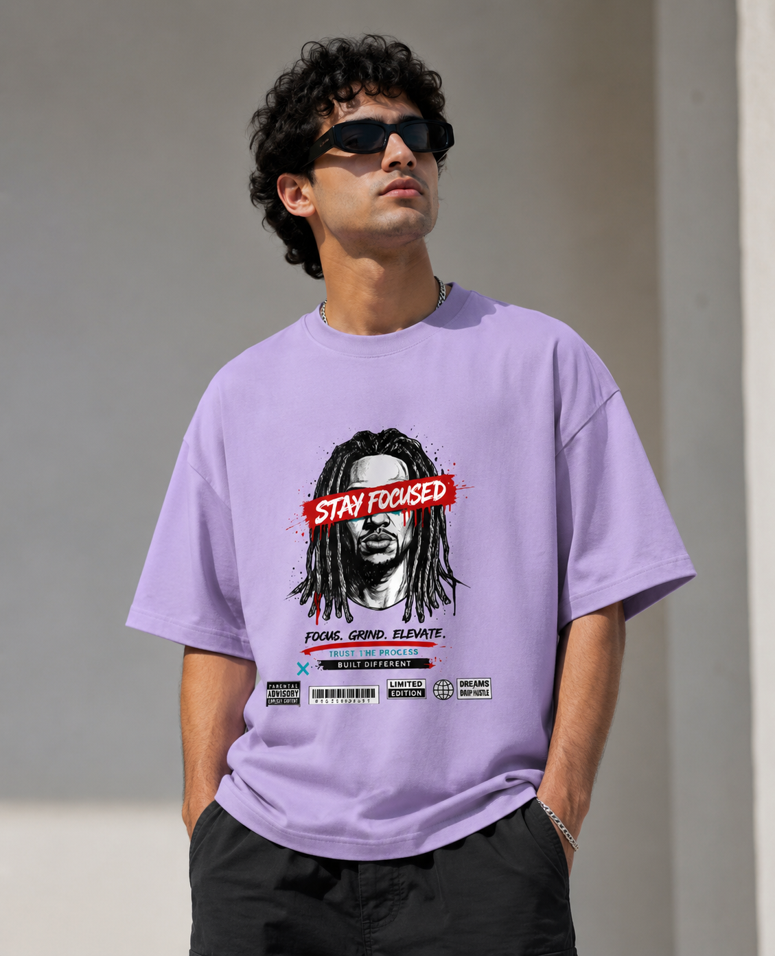 Stay Focused Unisex Oversized Classic T-Shirt