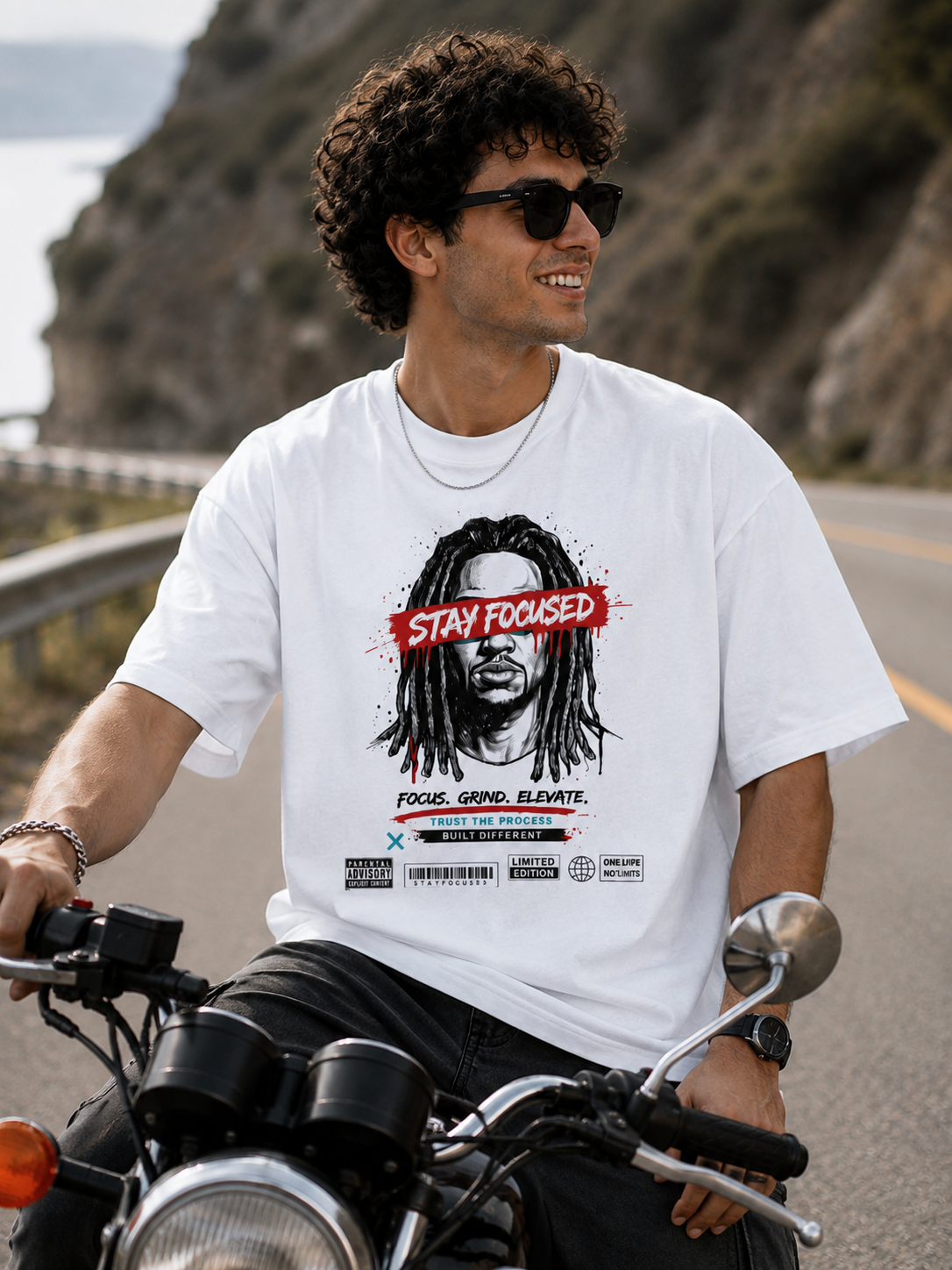 Stay Focused Unisex Oversized Classic T-Shirt