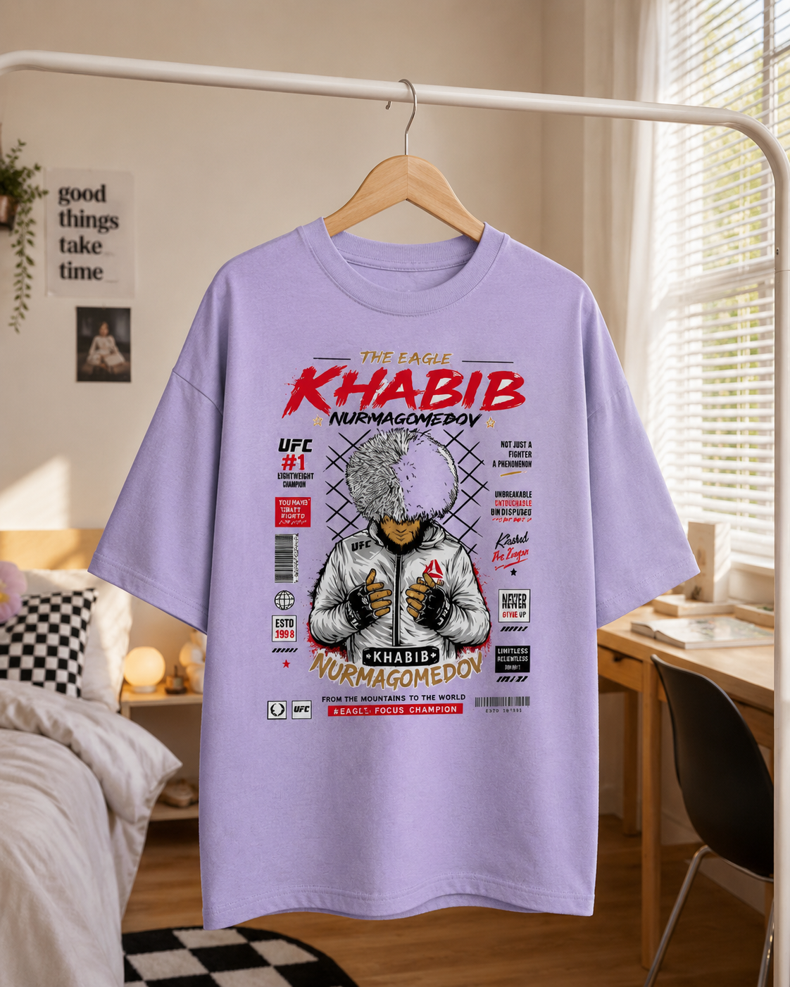 The Eagle — Khabib Unisex Oversized Classic T-Shirt