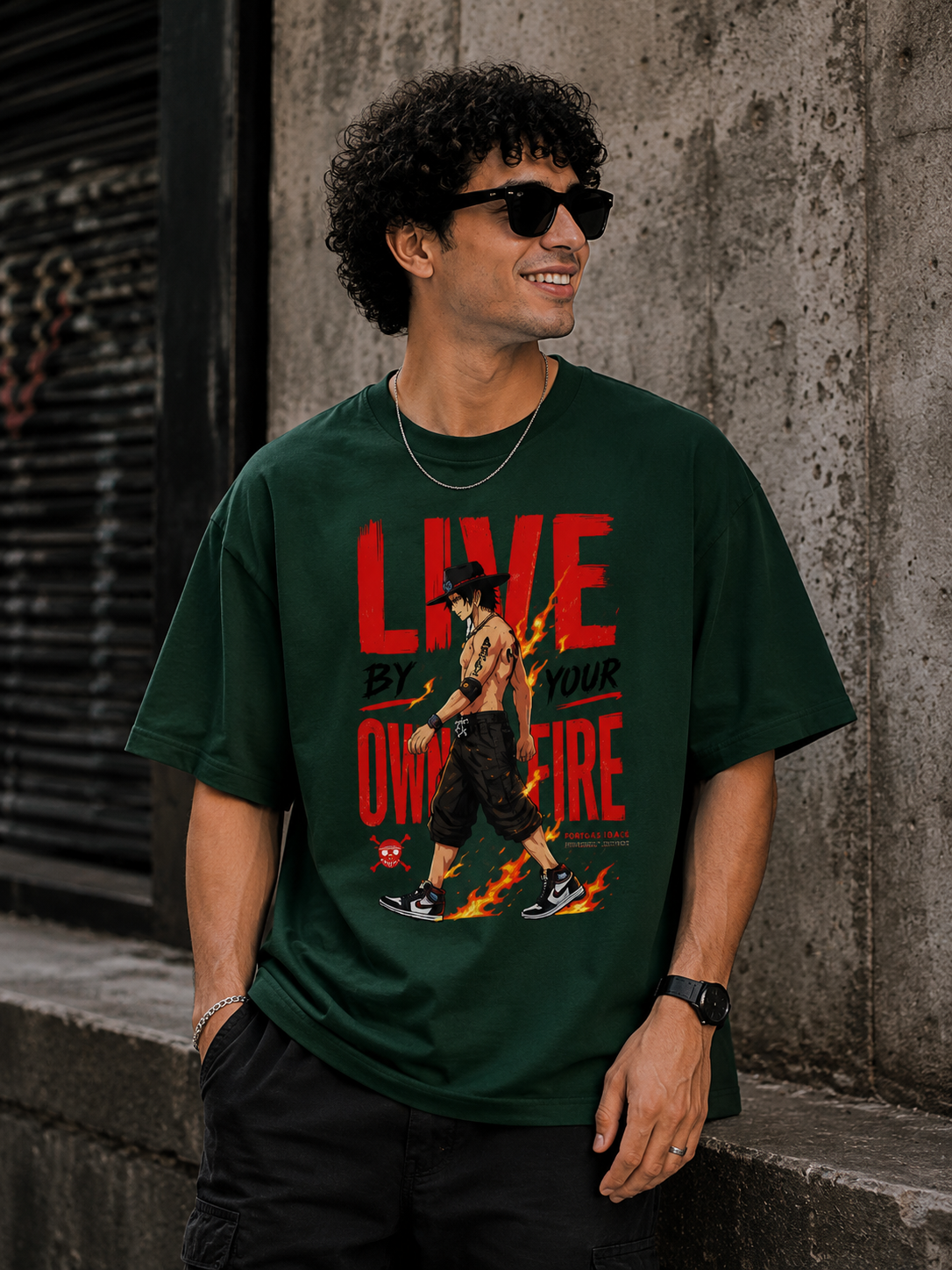 Live By Your Own Fire Unisex Oversized Classic T-Shirt