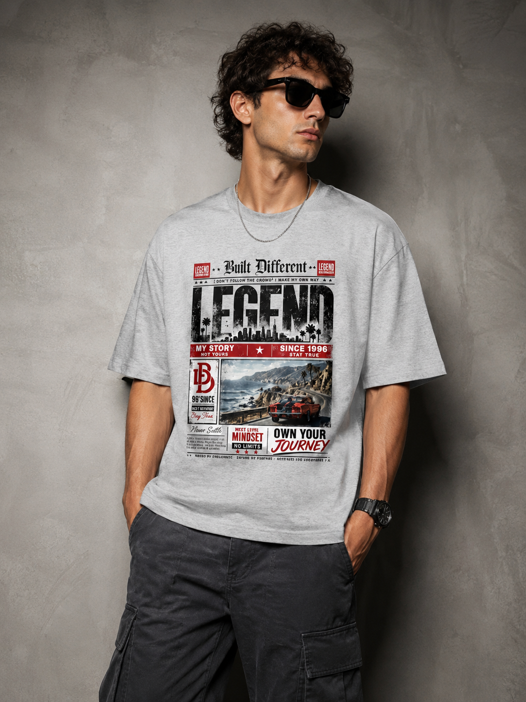 Built Different — Legend Unisex Oversized Classic T-Shirt