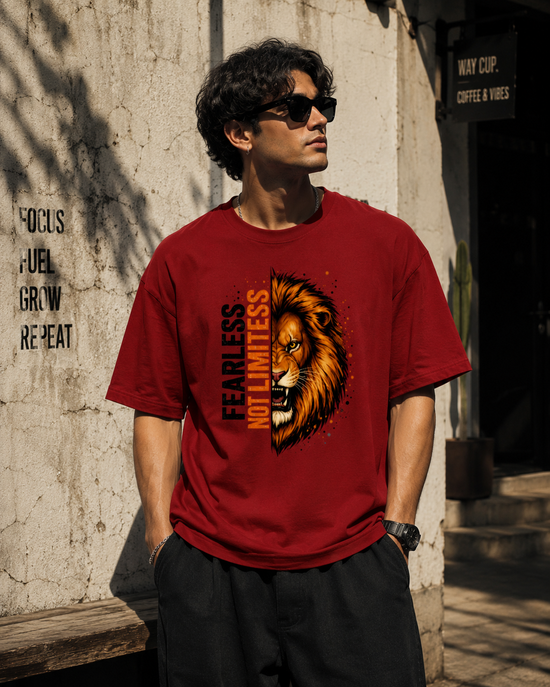 Fearless Not Limitless Unisex Oversized Classic T-Shirt