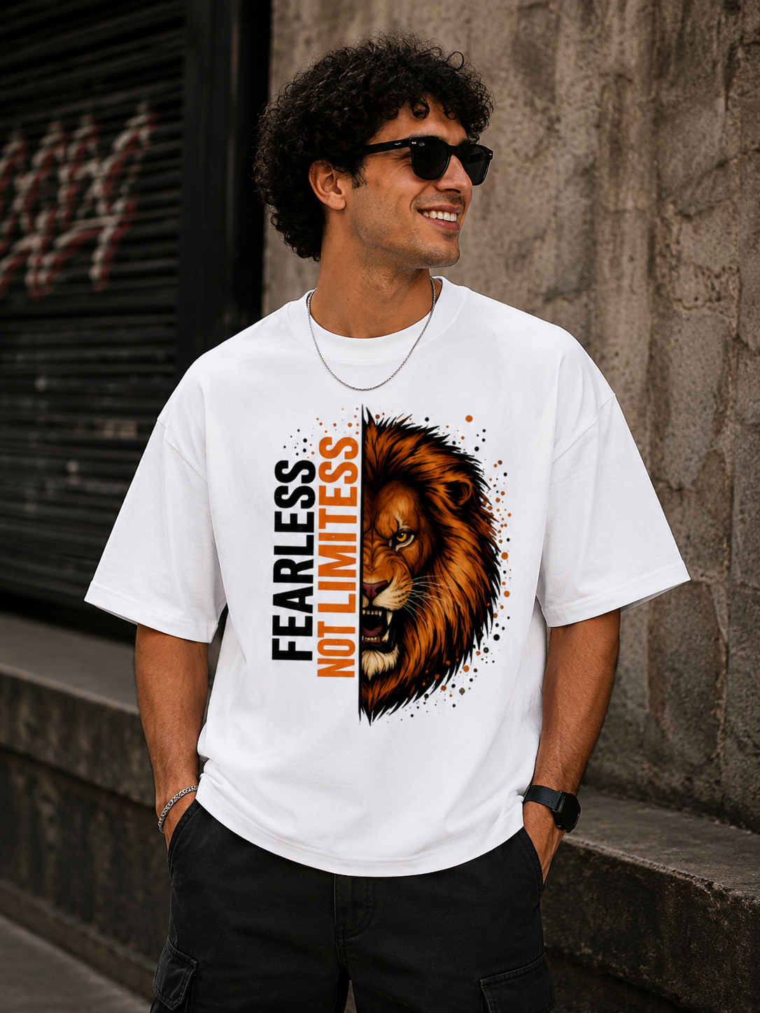 Fearless Not Limitless Unisex Oversized Classic T-Shirt