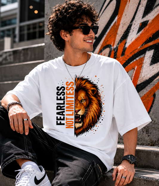 Fearless Not Limitless Unisex Oversized Classic T-Shirt