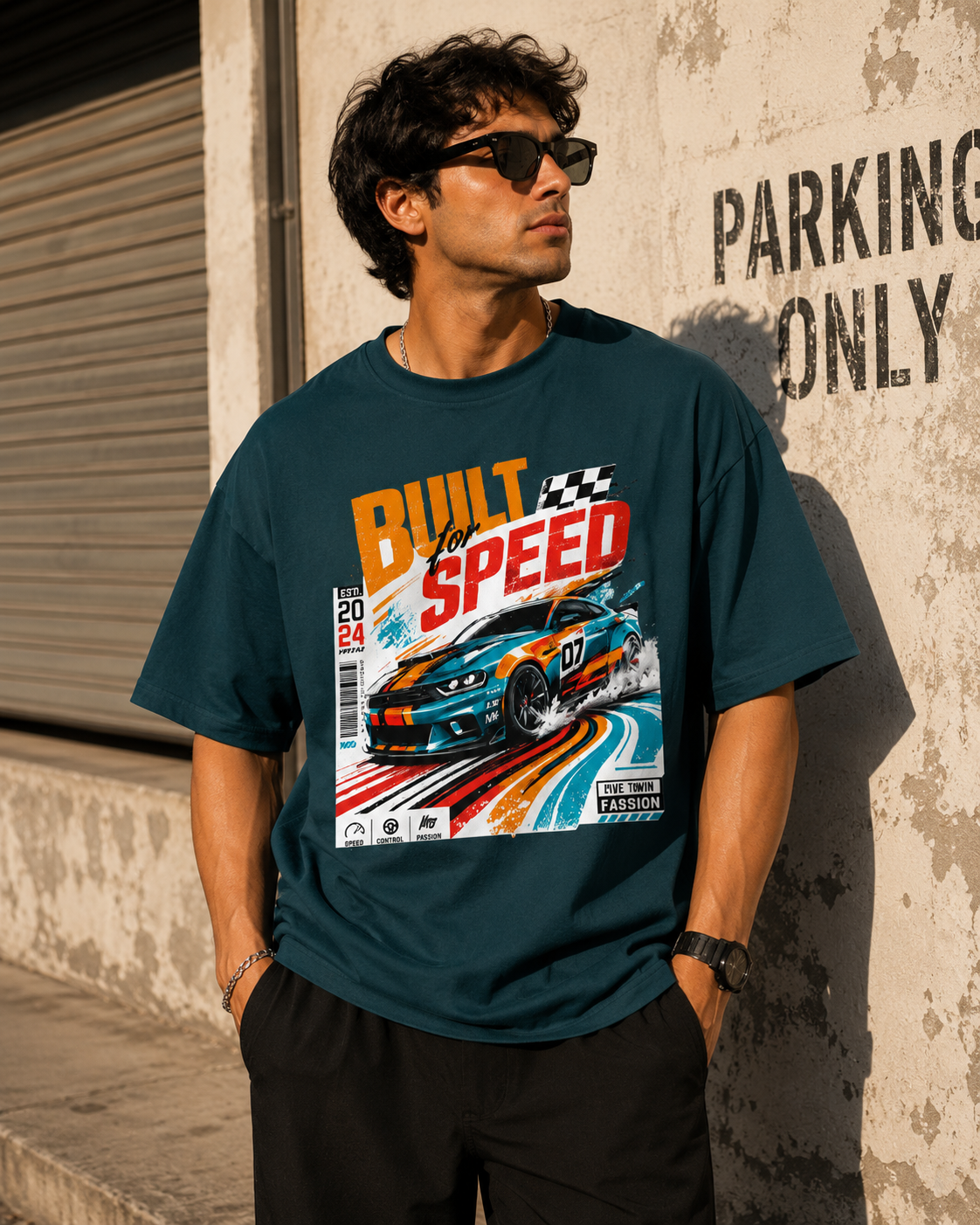 Built For Speed Unisex Oversized Classic T-Shirt