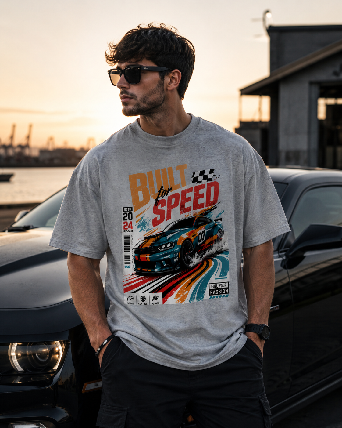 Built For Speed Unisex Oversized Classic T-Shirt