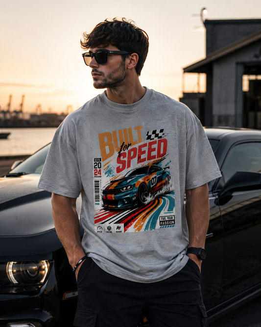 Built For Speed Unisex Oversized Classic T-Shirt