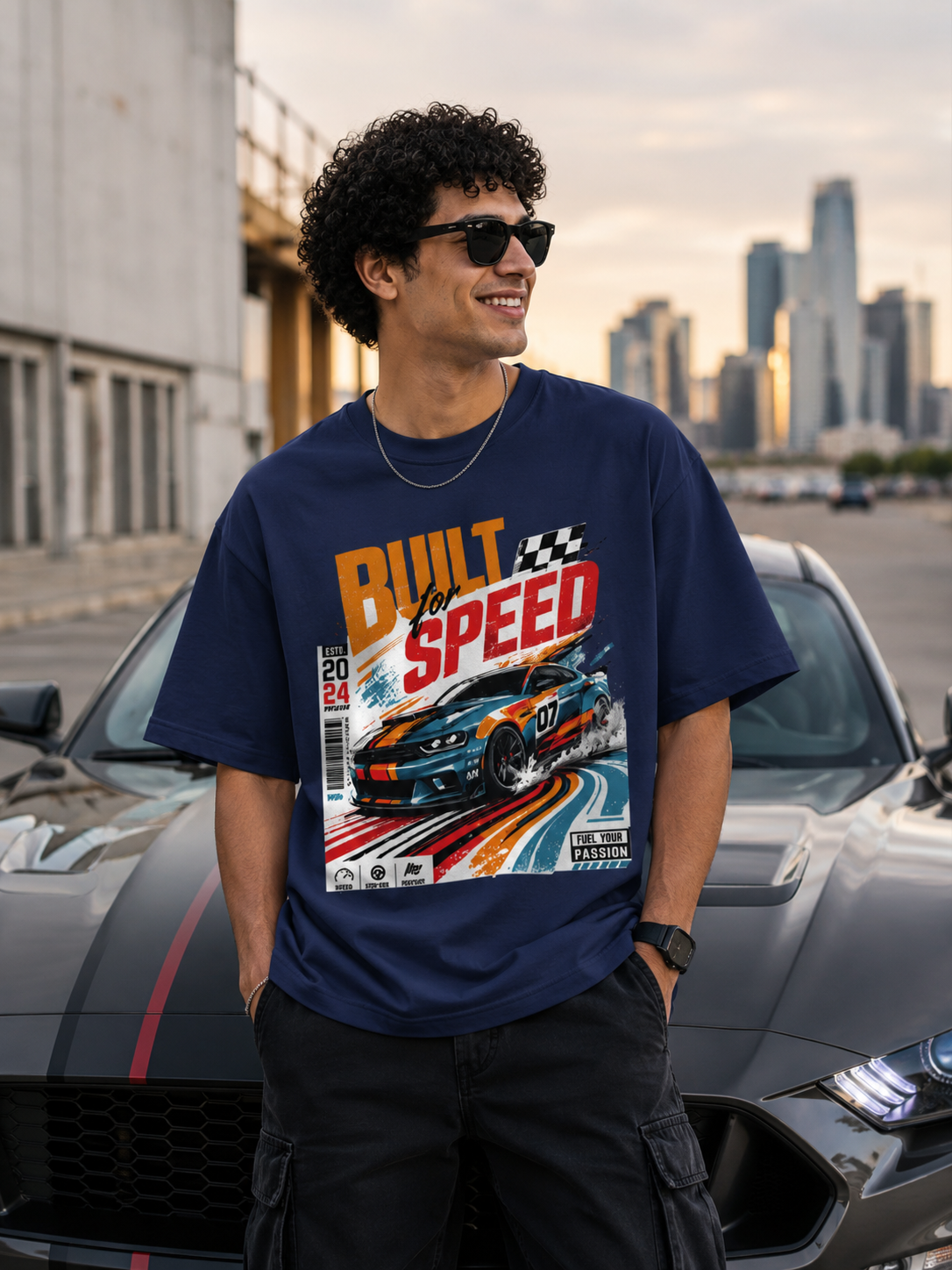 Built For Speed Unisex Oversized Classic T-Shirt