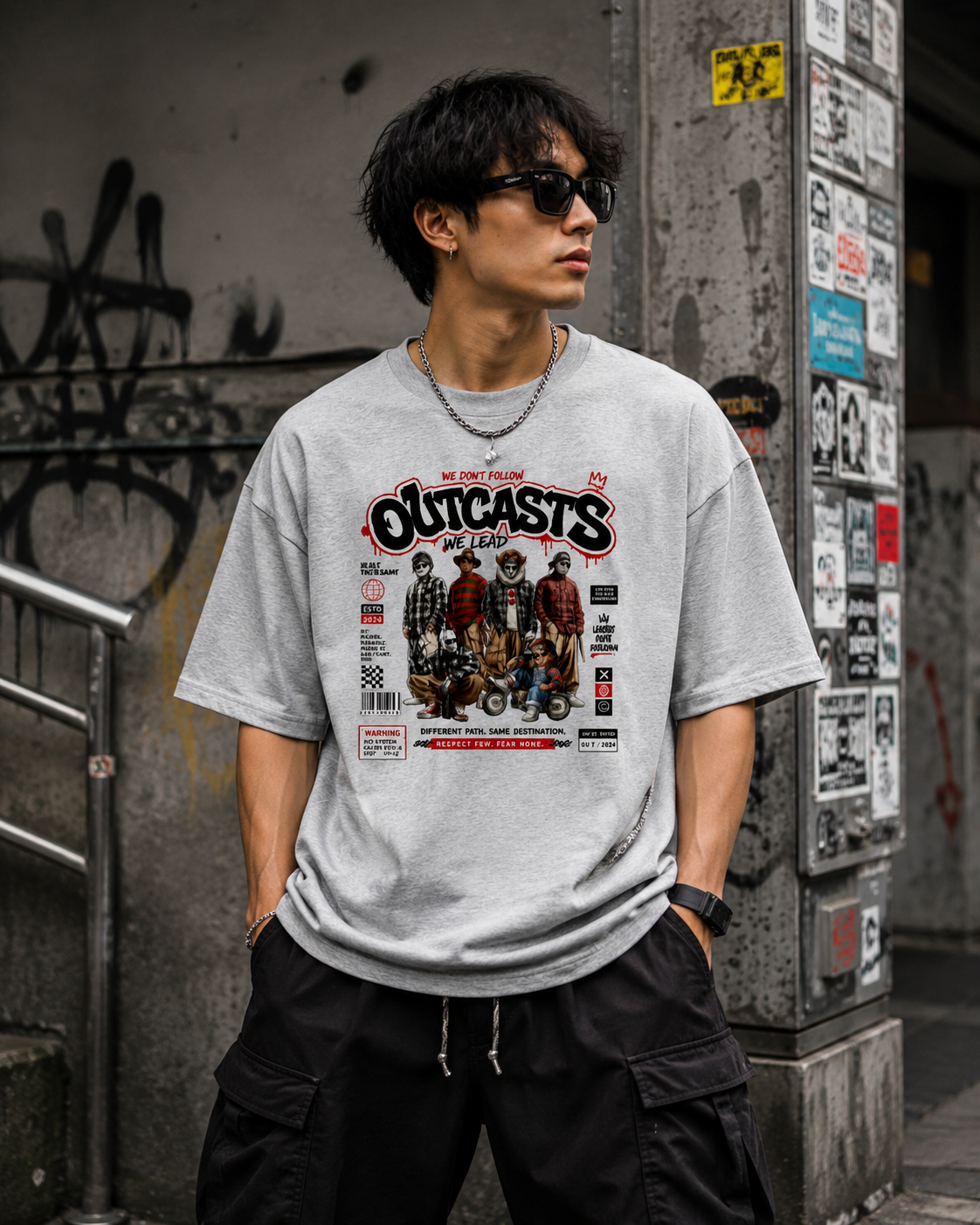 Outcast Unisex Oversized Classic T-Shirt