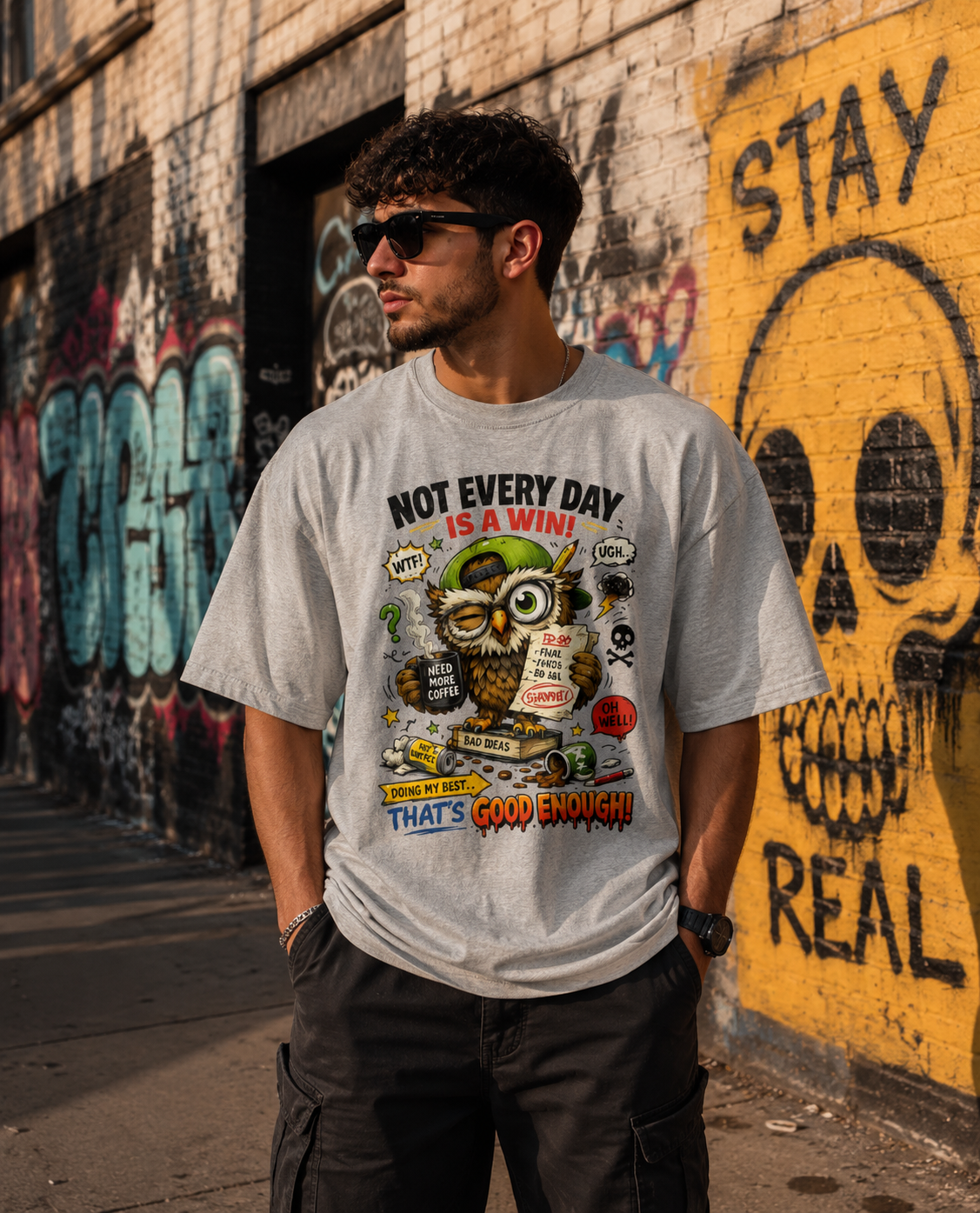 Not Everyday Is A Win Day Unisex Oversized Classic T-Shirt