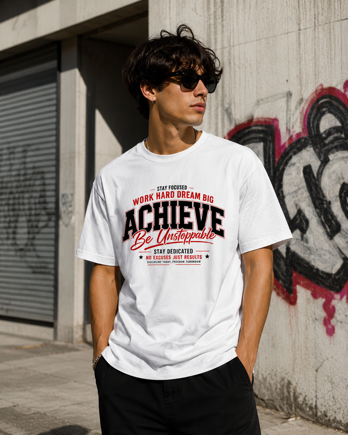 Achieve – Be Unstoppable Unisex Standard Crew T-Shirt