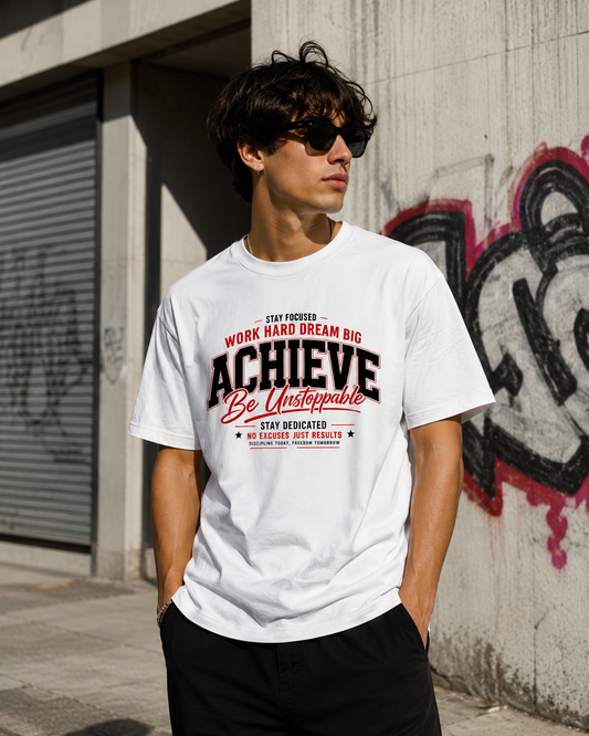 Achieve – Be Unstoppable Unisex Standard Crew T-Shirt