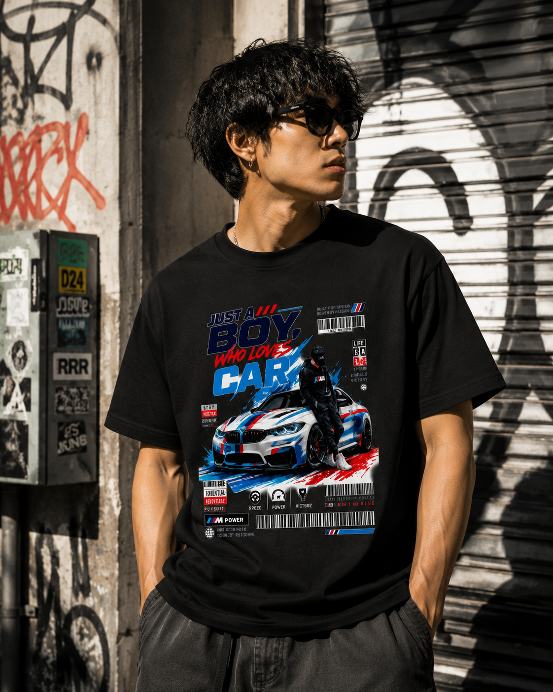 Just A Boy Who Loves Car Unisex Standard Crew T-Shirt