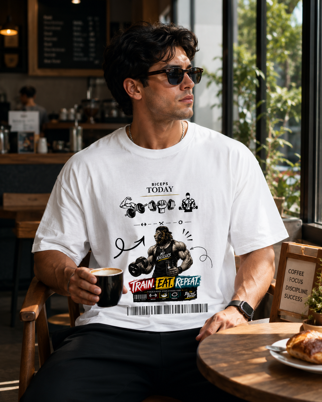 Biceps Today Fire Unisex Oversized Classic T-Shirt