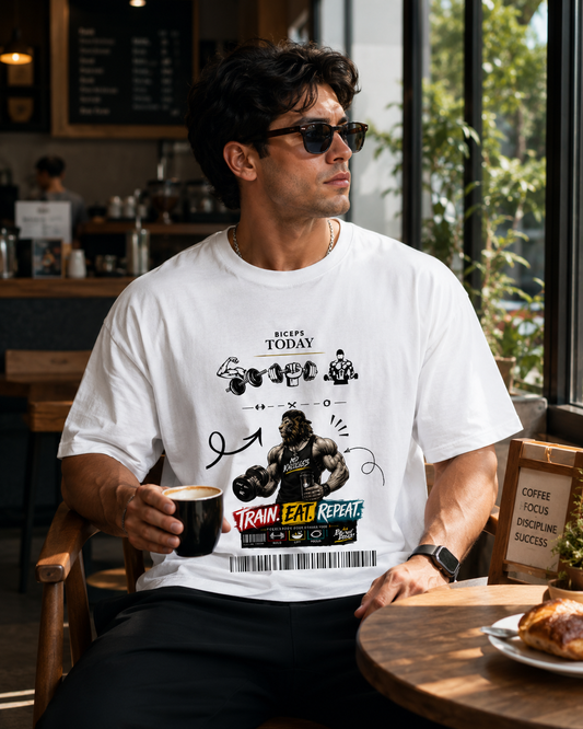 Biceps Today Fire Unisex Oversized Classic T-Shirt