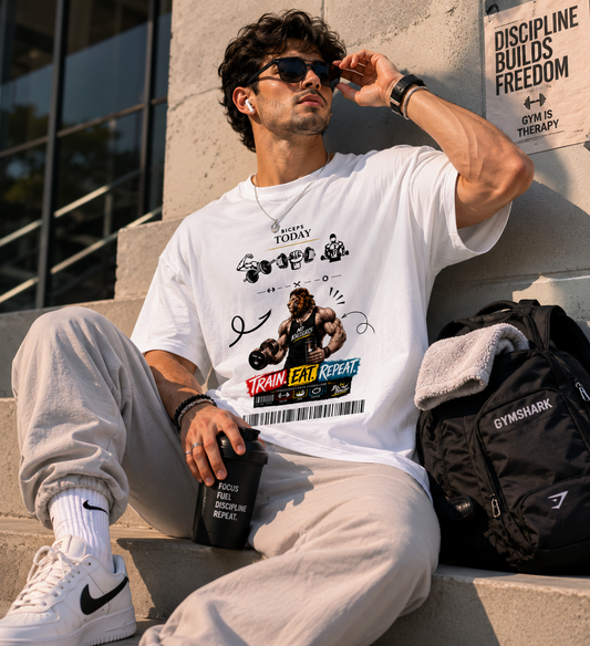Biceps Today Fire Unisex Oversized Classic T-Shirt