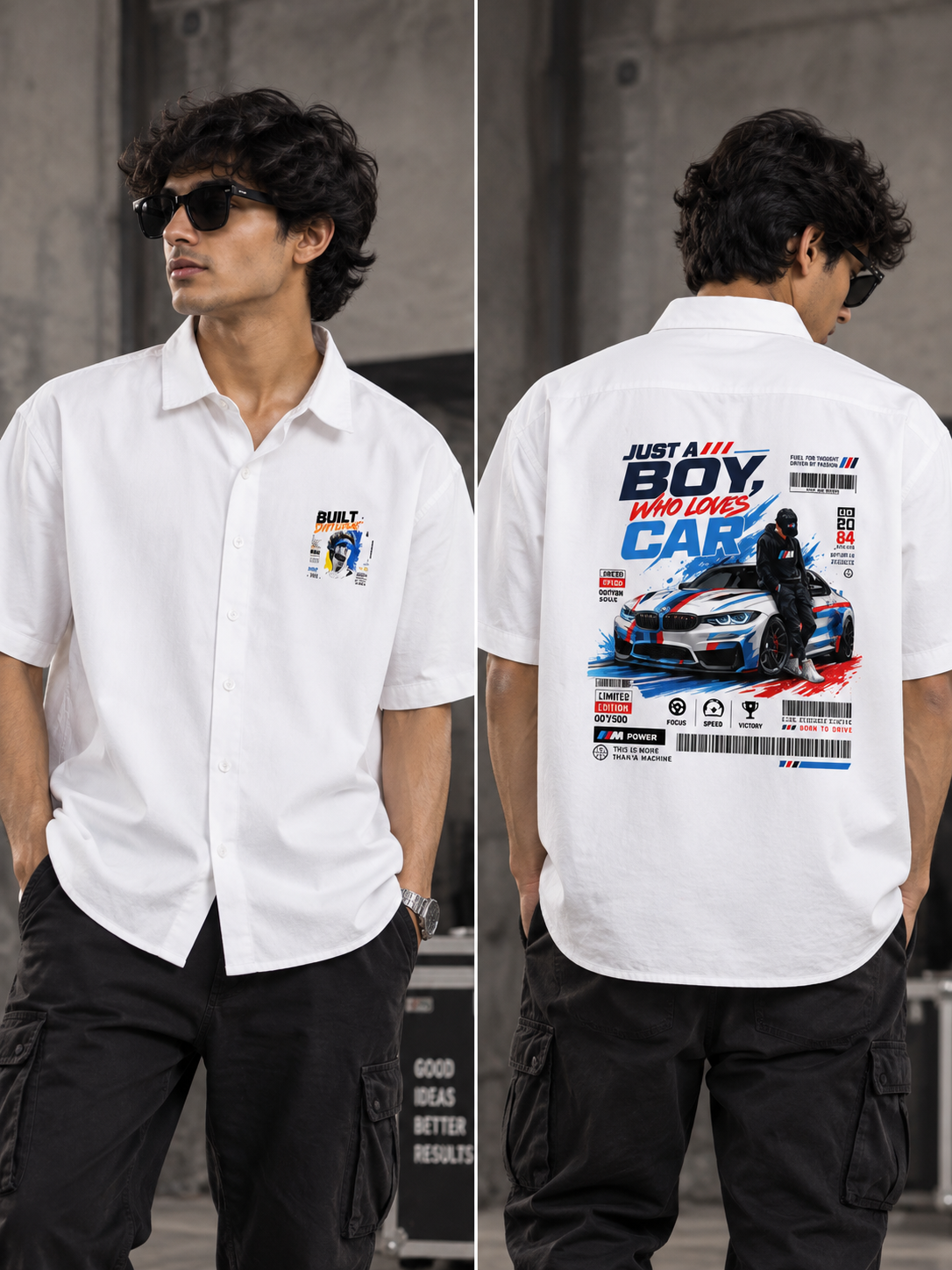 Built Different – Car Lover Unisex Oversized Shirt