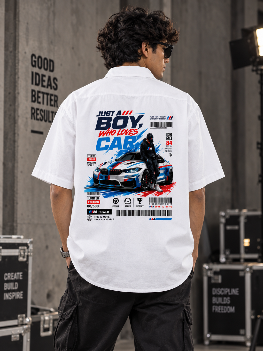 Built Different – Car Lover Unisex Oversized Shirt