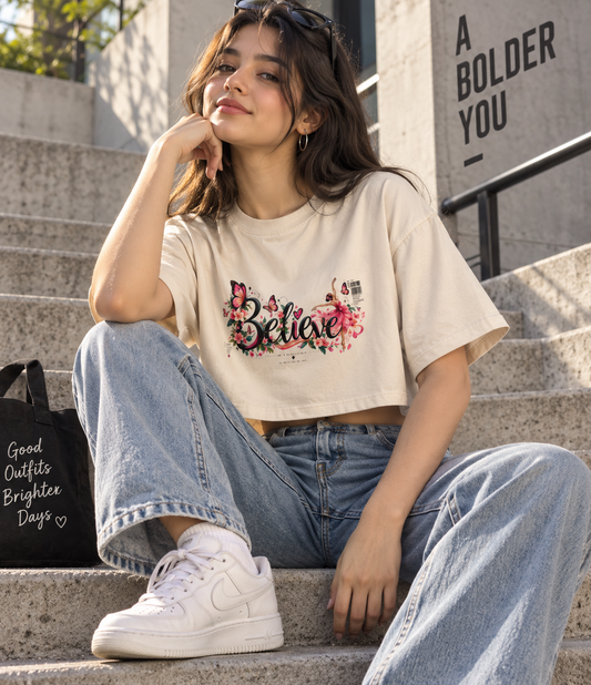 Believe Crop Top