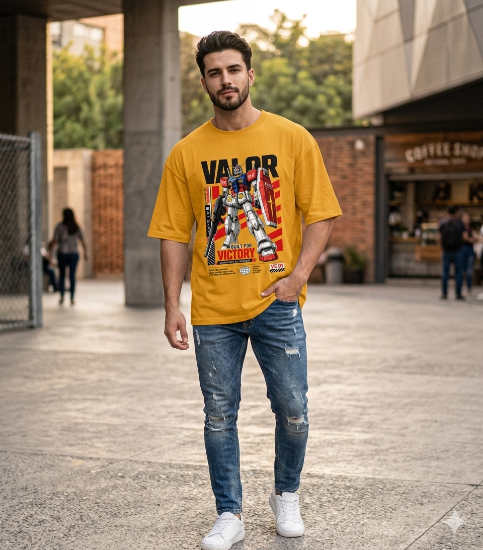 Valor Built For Victory Unisex Oversized Classic T-Shirt