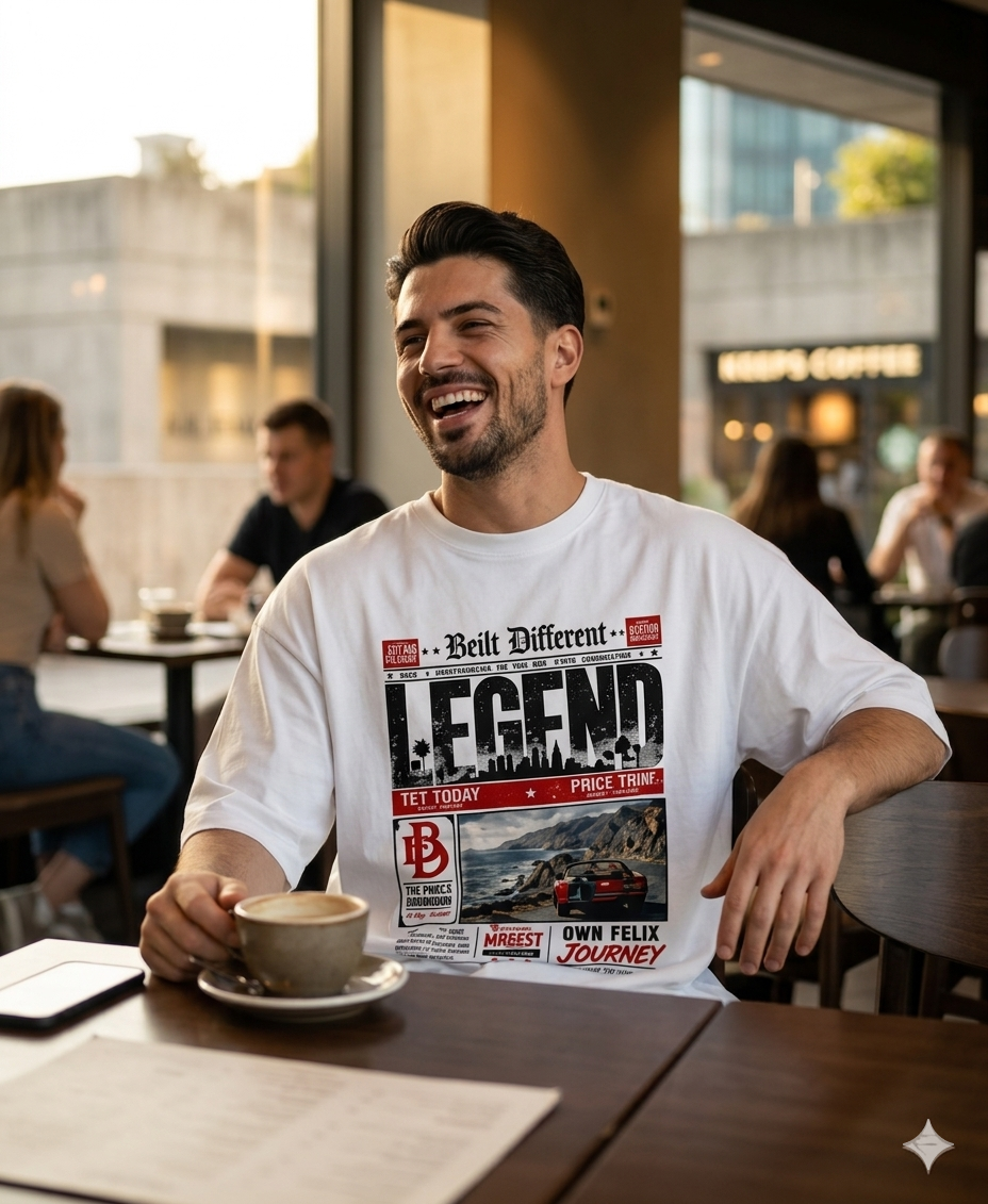 Built Different — Legend Unisex Oversized Classic T-Shirt
