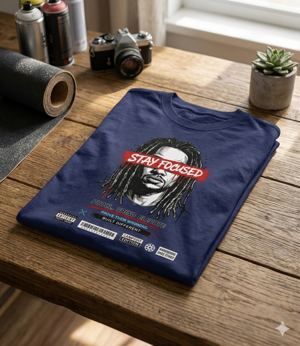 Stay Focused Unisex Oversized Classic T-Shirt