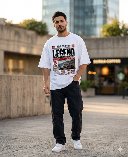 Built Different — Legend Unisex Oversized Classic T-Shirt